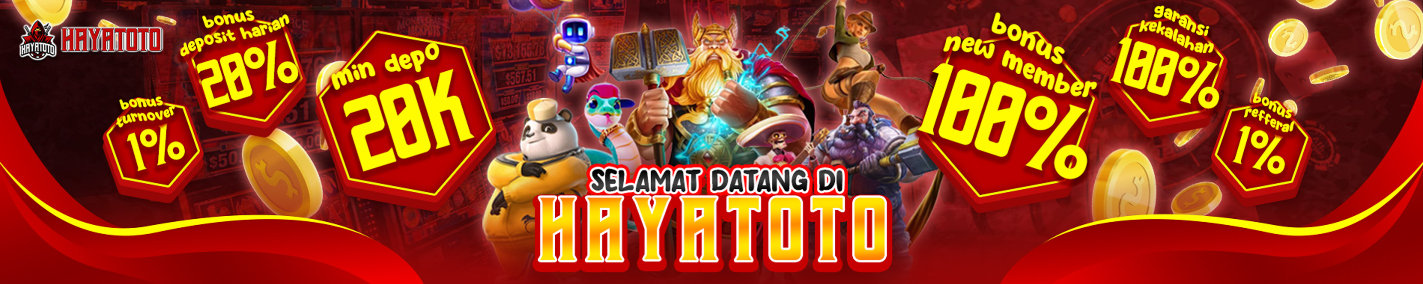 Banner selamat datang di hayatoto